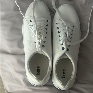 Bar III White Athletic Shoes